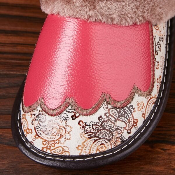 Men's Luxury Fur and Leather Slippers - Image 6