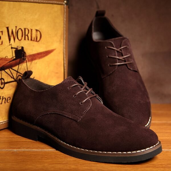 Men's Solid Oxford PU Shoes - Image 3