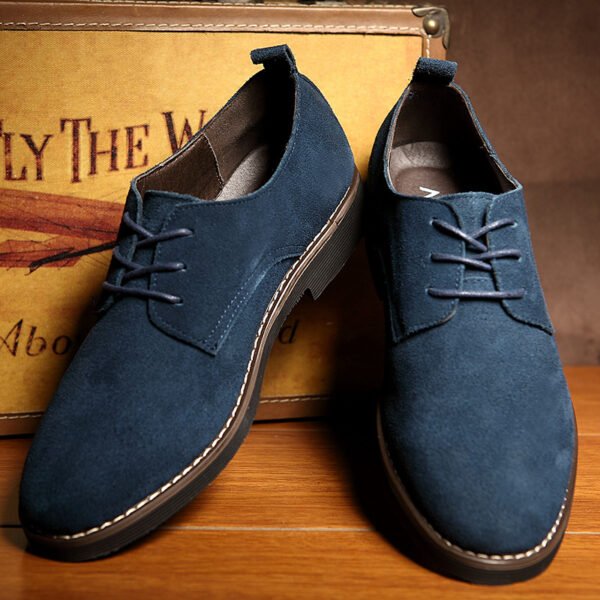 Men's Solid Oxford PU Shoes - Image 5
