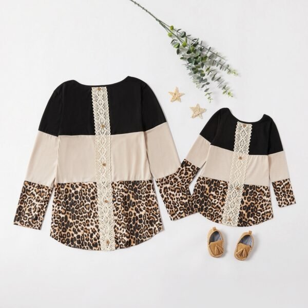 Matching Leopard Print Mommy and Daughter Set - Image 6