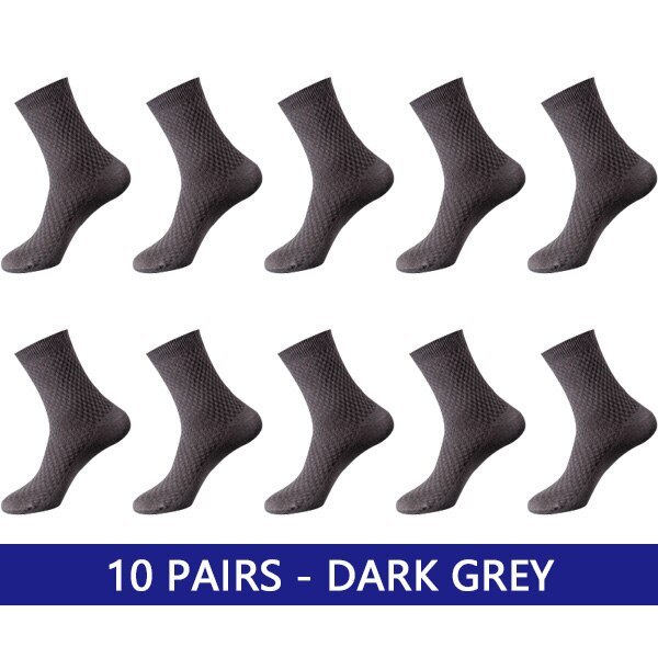 10 PAIRS DARK GREY