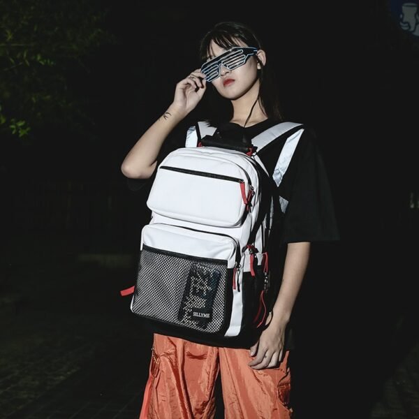 Men's Contrast Design Travel Backpack - Image 5