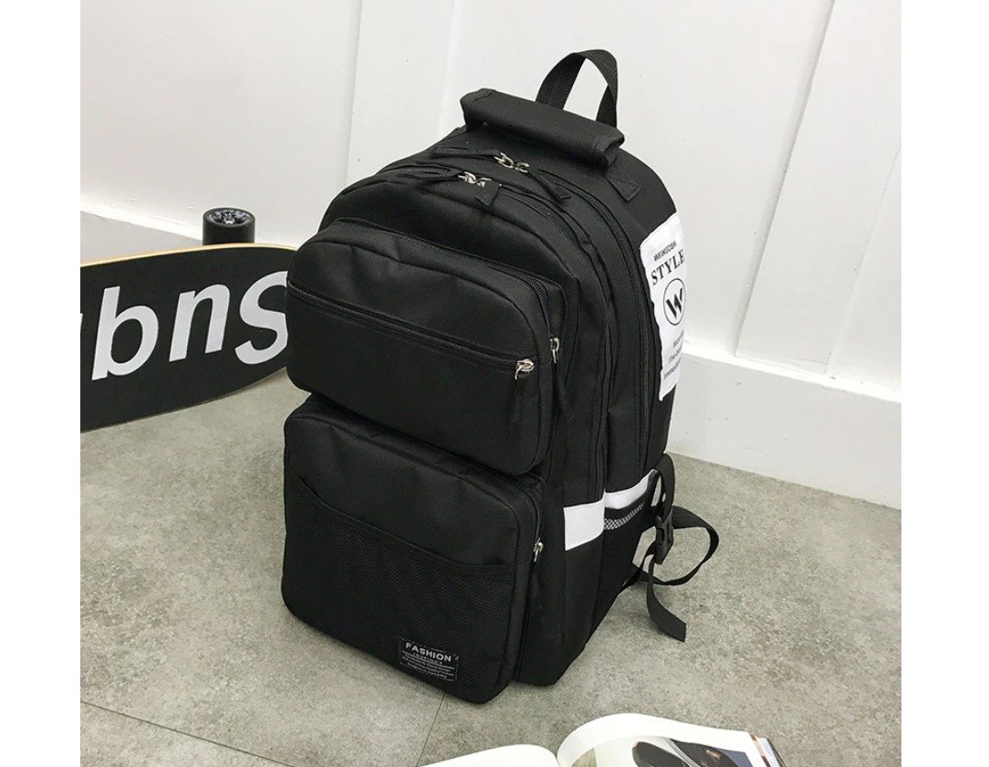 Men's Contrast Design Travel Backpack