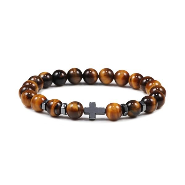 Hematite Cross Beaded Bracelet - Image 5