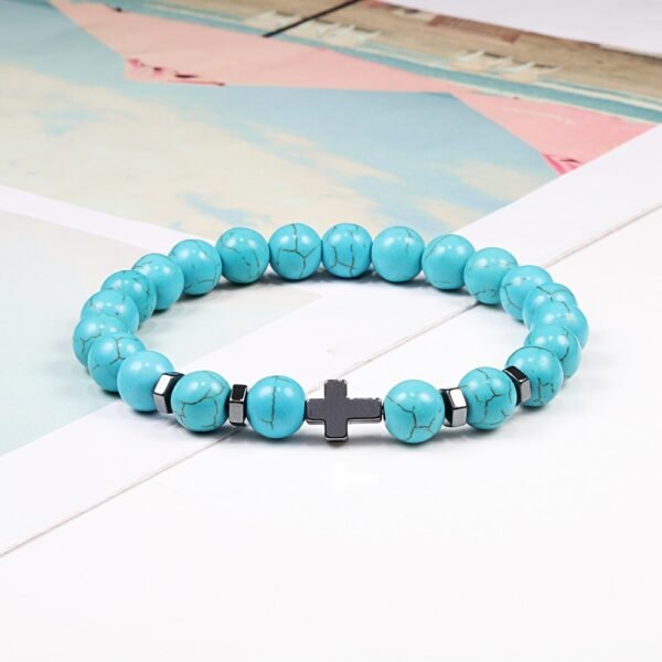 Hematite Cross Beaded Bracelet - Image 7