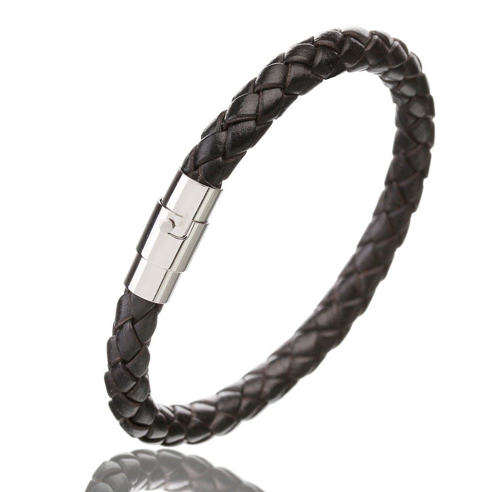 Braided Wristband for Men with Magnetic Clasp