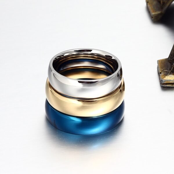 Solid Patterned Men's Ring - Image 7