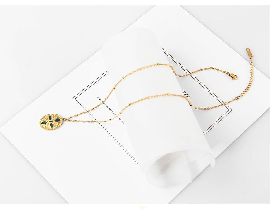Gold Stainless Steel Women's Chain Necklace