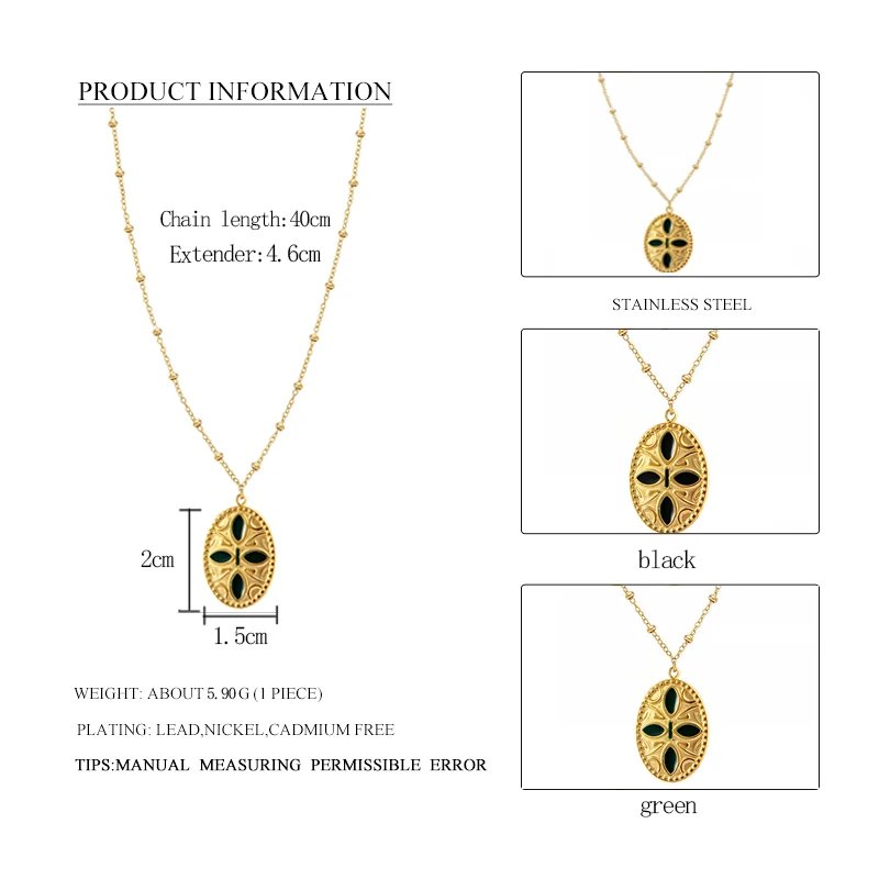 Gold Stainless Steel Women's Chain Necklace