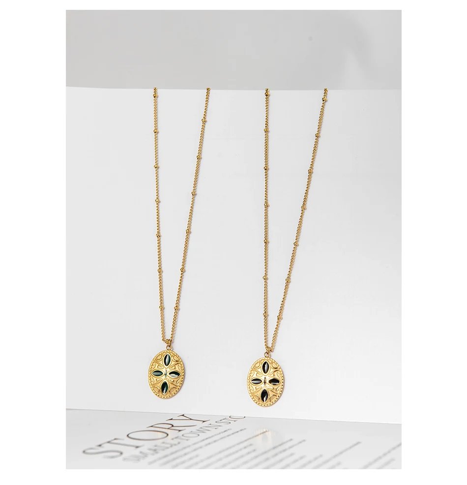 Gold Stainless Steel Women's Chain Necklace