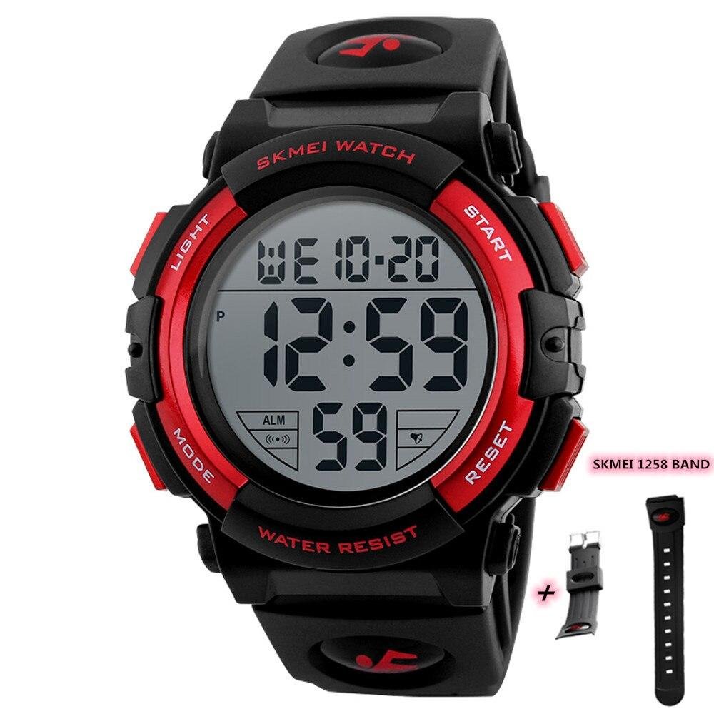 red with strap