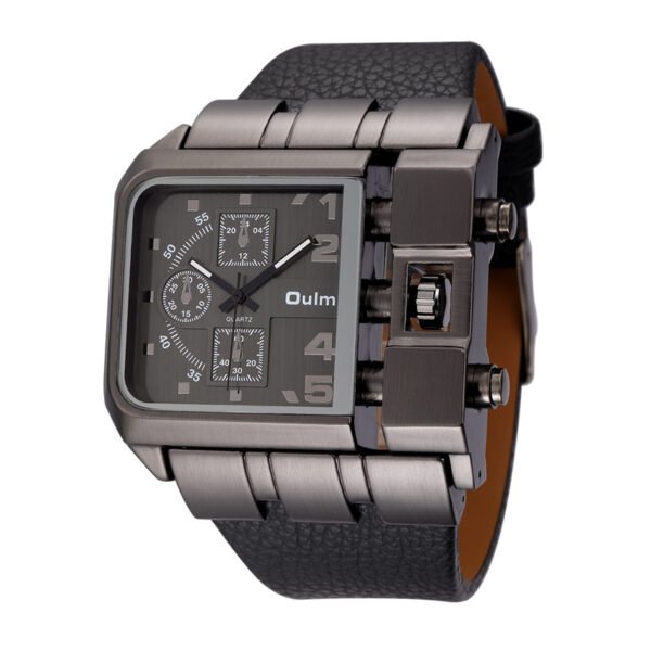 Square Shape Dial Casual Style Men's Watches - Image 3