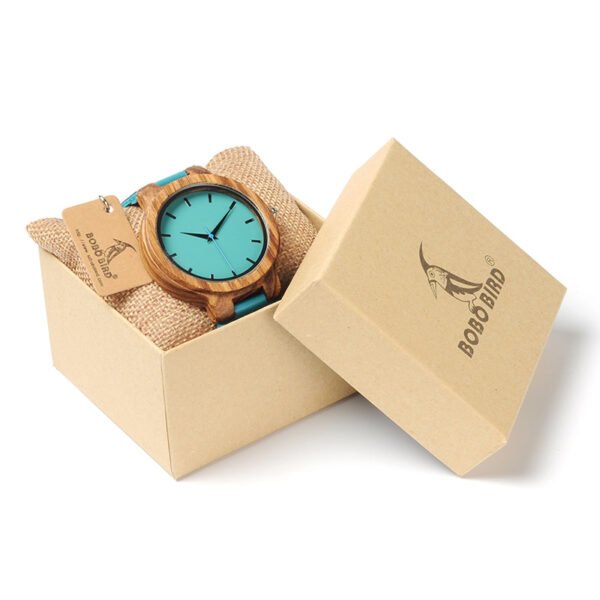 Men's Blue Leather Watch - Image 3