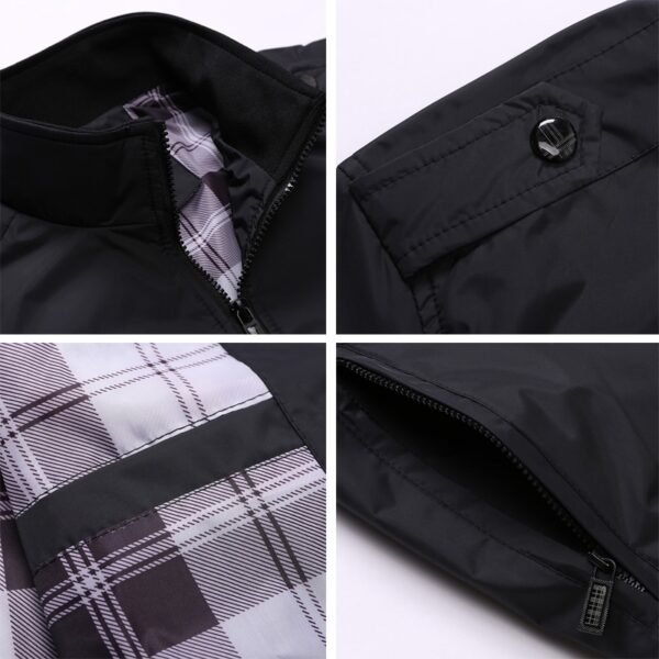 Casual Stand Collar Slim Jacket for Men - Image 7