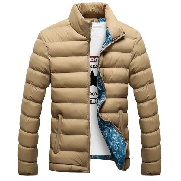 Men's Quilted Warm Jacket - Image 4