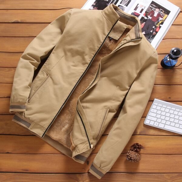 Men's Warm Windbreaker Jacket - Image 3