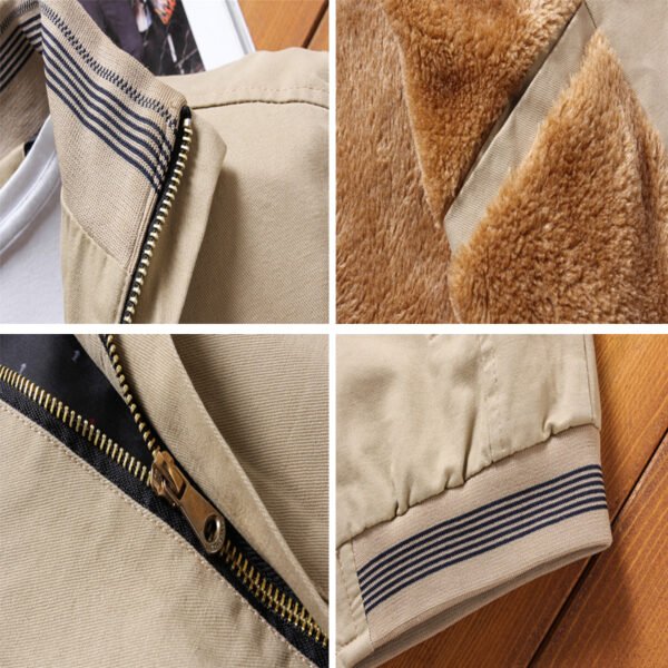 Men's Warm Windbreaker Jacket - Image 5