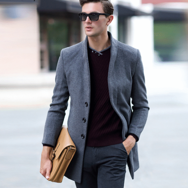 Warm Wool Coat for Men - Image 4