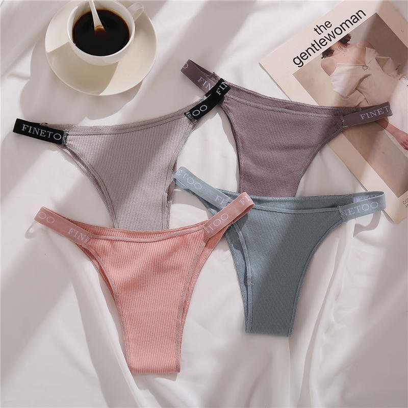 3PCS/Set Cotton Thong for Women